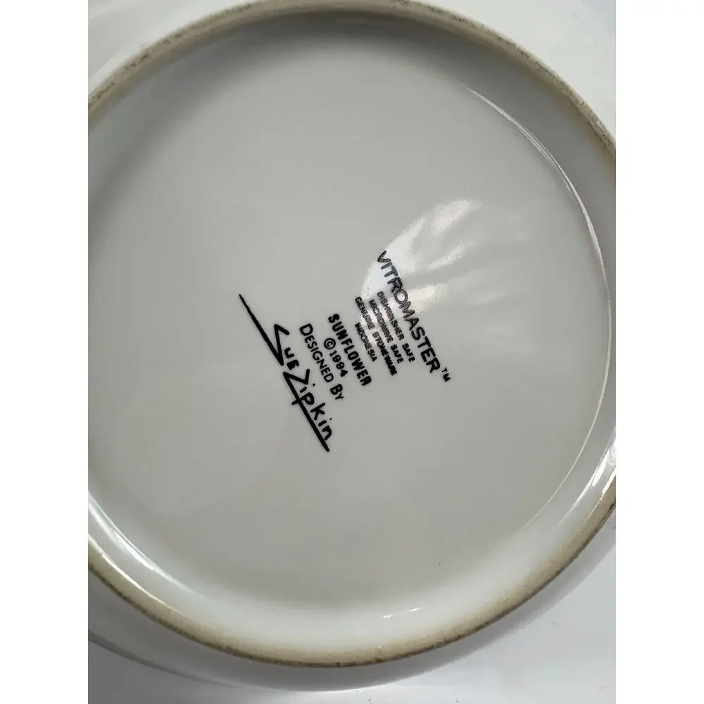 Vitromaster Sunflower Large Serving Bowl 1994 Sue Zipkin